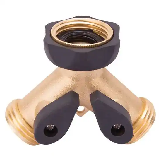 Landscapers Select Brass Y-Splitter Hose Shut-Off