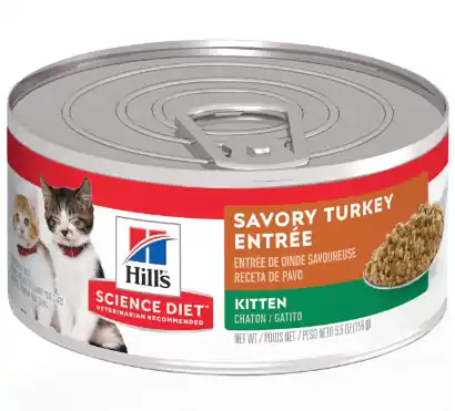 Hill‘s Science Diet Canned Kitten Food - Turkey & Giblett Entrée 5oz