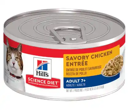 Hill‘s Science Diet Mature Adult Canned Cat Food - Savory Chicken Entrée 5oz