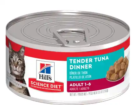 Hill‘s Science Diet Adult Canned Cat Food - Tender Tuna Dinner 5oz