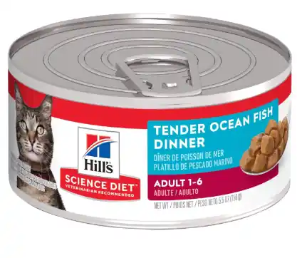 Hill‘s Science Diet Adult Canned Cat Food - Tender Ocean Fish Dinner 5oz