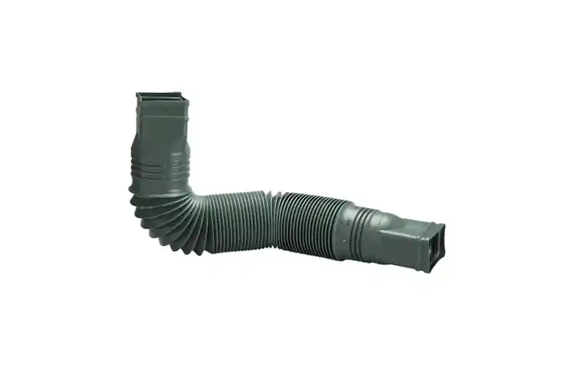 Amerimax Flex-A-Spout 55 in. Gutter Green Vinyl Downspout Extension