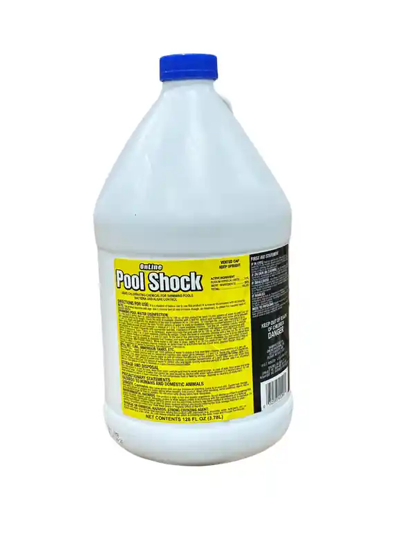 Online Pool Shock Liquid Chlorinator for Pools - 1 Gallon (4-Pack)