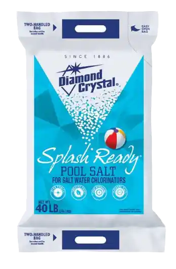 Diamond Crystal Splash Ready Pool Salt 40lb