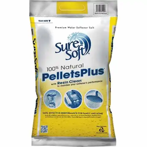 SureSoft PelletsPlus Water Softener with Resin Clean 40lb