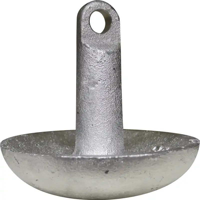 Greenfield Products Painted Cast Iron Mushroom Anchor 15lb Silver