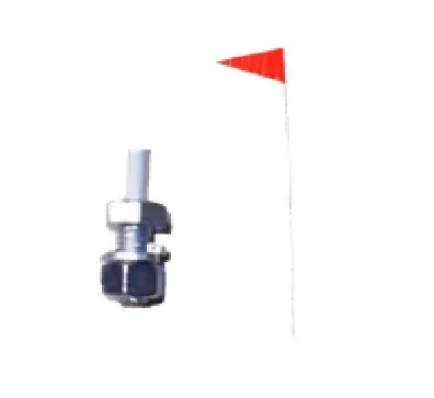 SMV Industries 6ft Pole Red Safety Flag