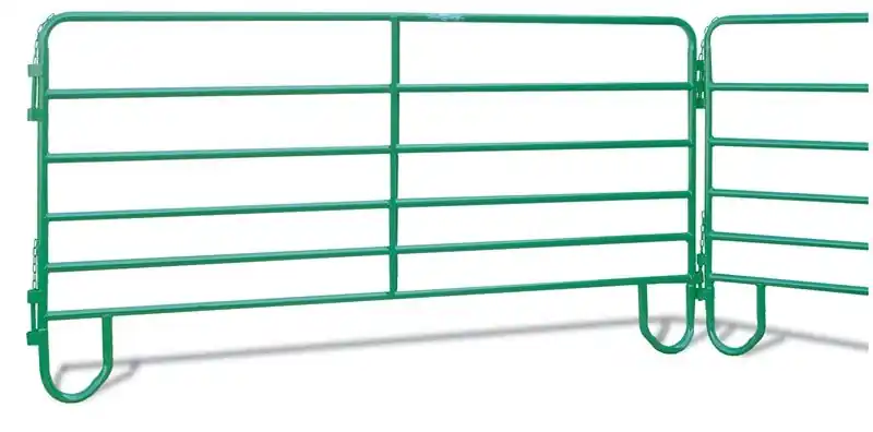 HW Brand Corral Panel Looped Leg 18ga 10ft Green