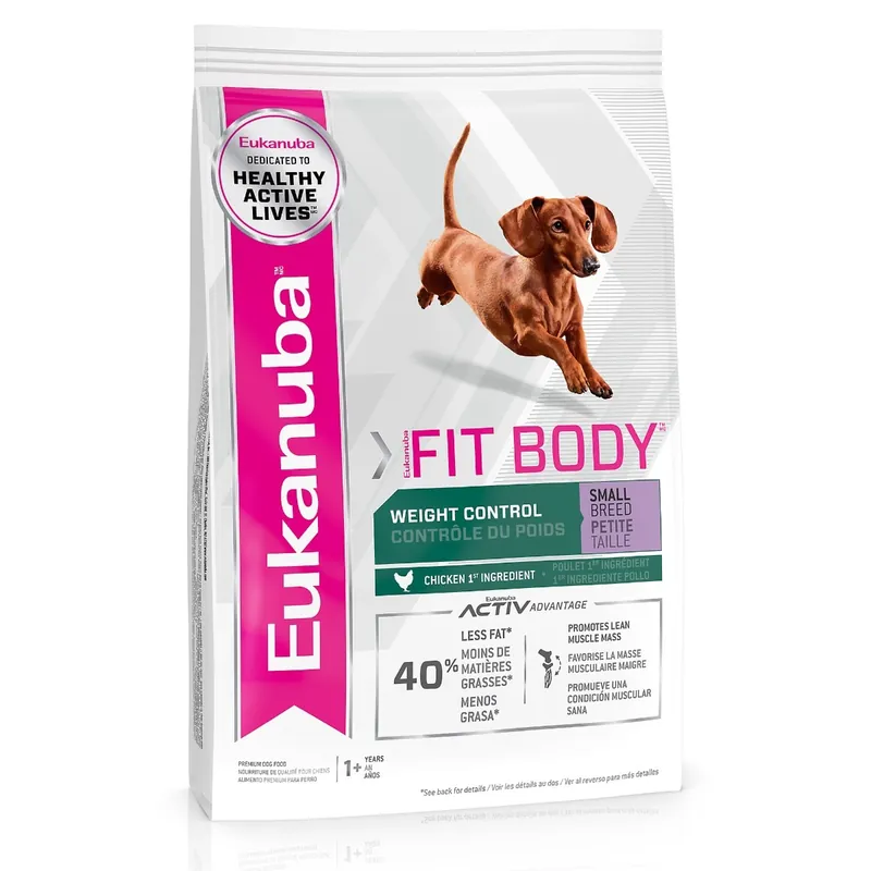 Eukanuba Fit Body Weight Control Small Breed Dry Dog Food, 15 Lb