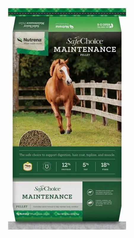 Nutrena SafeChoice Maintenance Horse Feed 50lb