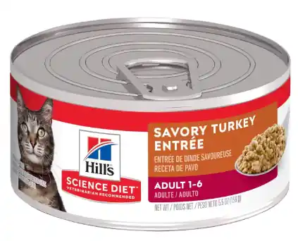 Hill‘s Science Diet Adult Canned Cat Food - Gourmet Turkey Entrée 5oz