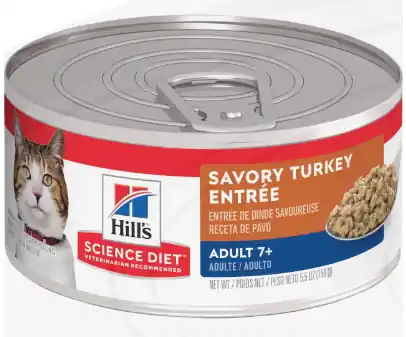 Hill‘s Science Diet Mature Adult Canned Cat Food - Gourmet Turkey Entrée 5oz