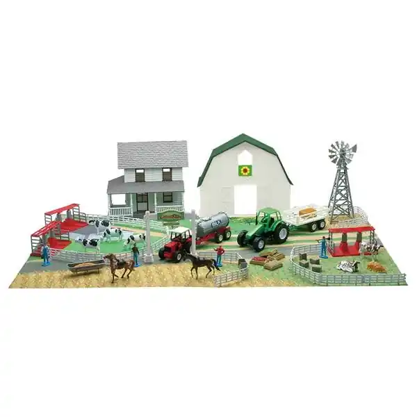 New Ray Deluxe Farm Playset with Mat
