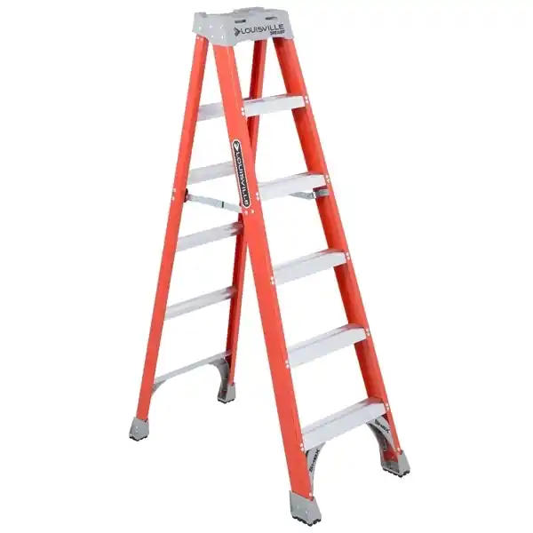 Louisville 6 ft. Fiberglass Stepladder Type 1A 300lb FS1506