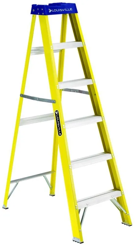 Louisville 6 ft. Fiberglass Stepladder Type 1 250lb FS2006