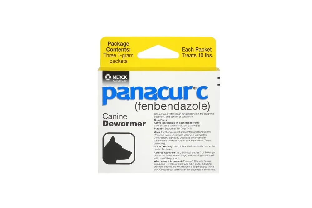 Panacur C Canine Dewormer 1gm, 3Pk
