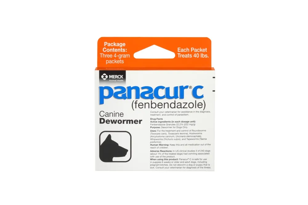 Panacur C Canine Dewormer 4gm, 3 Pack