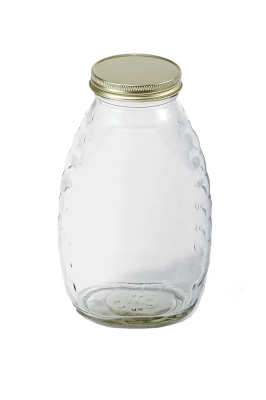 Little Giant 16oz Glass Honey Jars - 12 Pack
