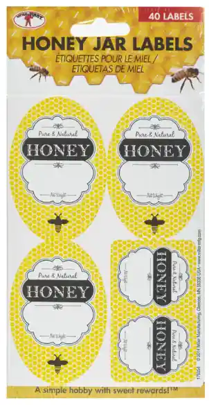 Little Giant Beekeeping Labels for Honey Jars