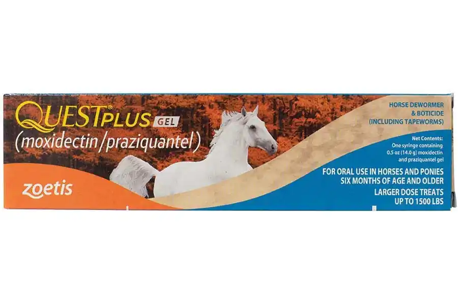 QUEST PLUS Gel Dewormer & Boticide for Horses & Ponies