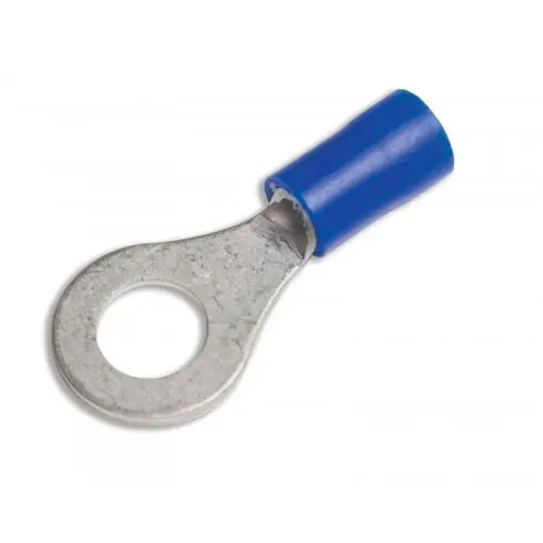 Uriah Blue PVC 3/8" Stud Ring Terminal 10-PCS UA611300