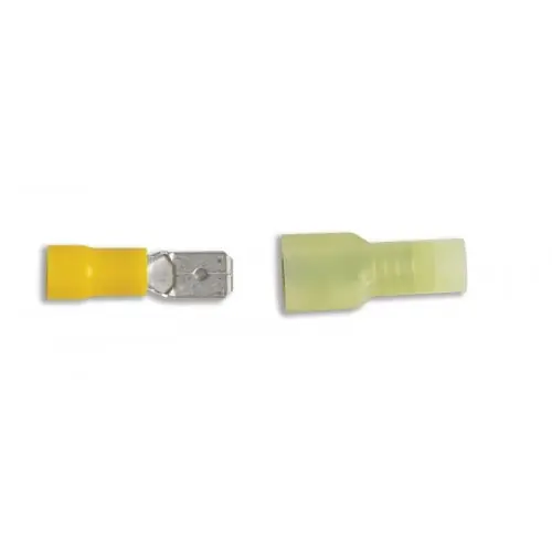 Uriah Yellow M/F Nylon 1/4" Tab Disconnects 4-Sets UA613560