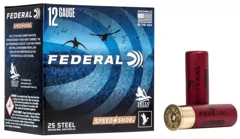 Federal Speed-Shok, 12 Gauge, 2 Shot, 3 in, 1 1/8 oz, 1550 fps