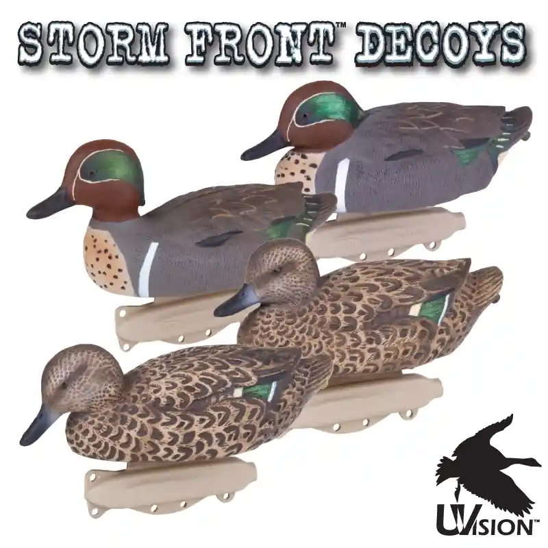 Flambeau Storm Front 2 Classic Green-Winged Teal Decoy - 6 Pack