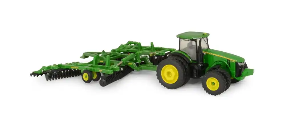 Ertl 1 64 John Deere 8320R Tractor with John Deere 637 Disk