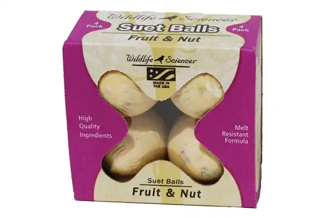 St. Albans Bay Suet Plus 4 Pack Balls Fruit & Nut