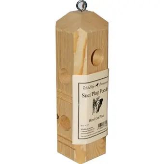 St. Albans Bay Suet Plug Feeder Beveled Natural