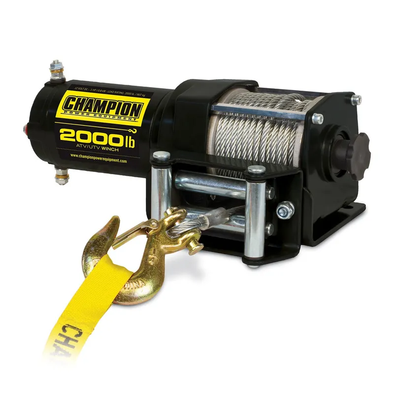 Champion 2000lb Winch Kit ATV/UTV/Trailer