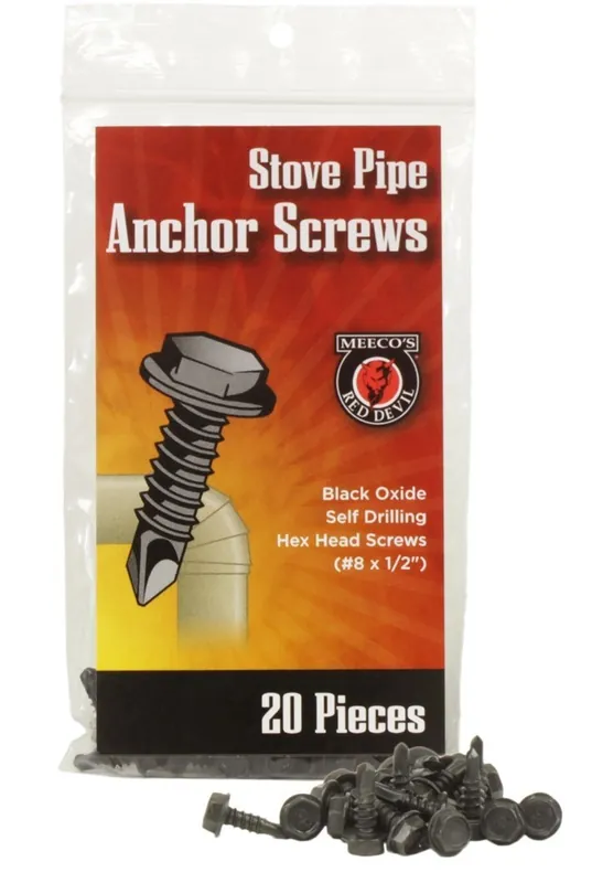 Meeco Stove Pipe Anchor Screws - 20 pk