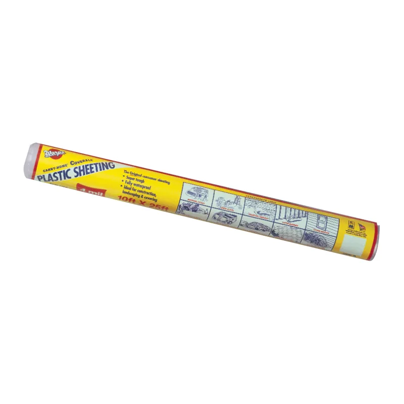Warp‘s Poly 4mil 10ft x 25ft Black Plastic Sheeting