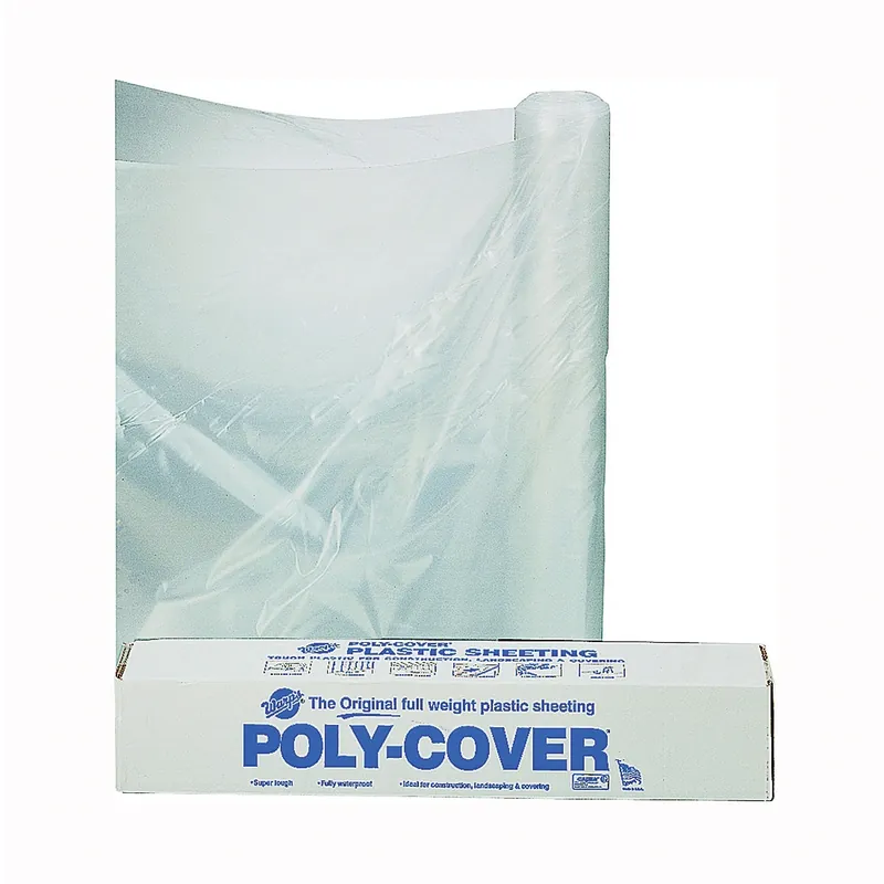 Warp‘s Poly 4mil 8ft x 100ft Clear Plastic Sheeting