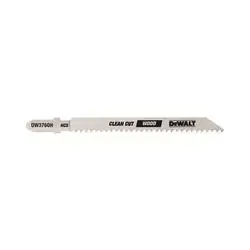 Dewalt 4" 10 TPI T-Shank Fine Cut Smooth Finish Wood Cutting Jig Saw Blade (5 Pack) DW3760H