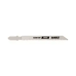 Dewalt 4" 10 TPI T-Shank Fine Cut Smooth Finish Cobalt Steel Jig Saw Blade DW3760-5
