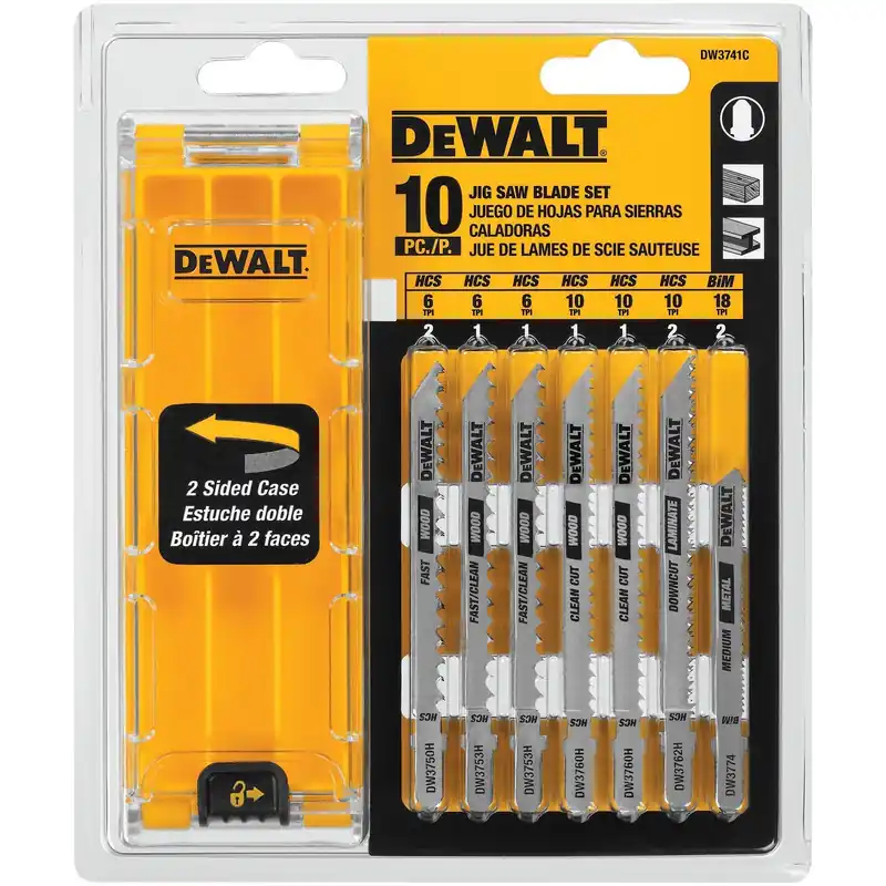 Dewalt 10-Pc. Jig Saw Blade Set DW3741C