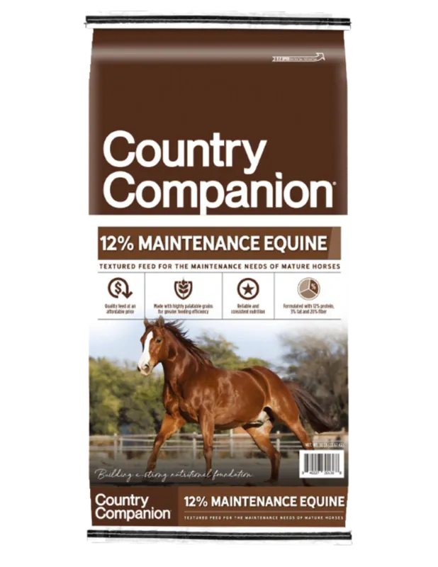 Country Companion 12% Maintenance Equine Feed - 50 lbs.