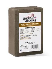 American Stockman Trace Mineralized Salt Brick