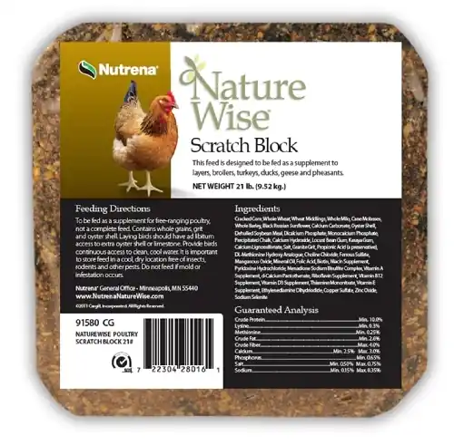 Nutrena NatureWise Scratch Block Feed 21lb