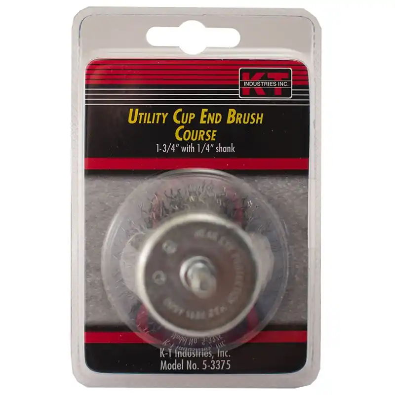 K-T Industries 1-3/4 Coarse End Cup Brush 5-3375