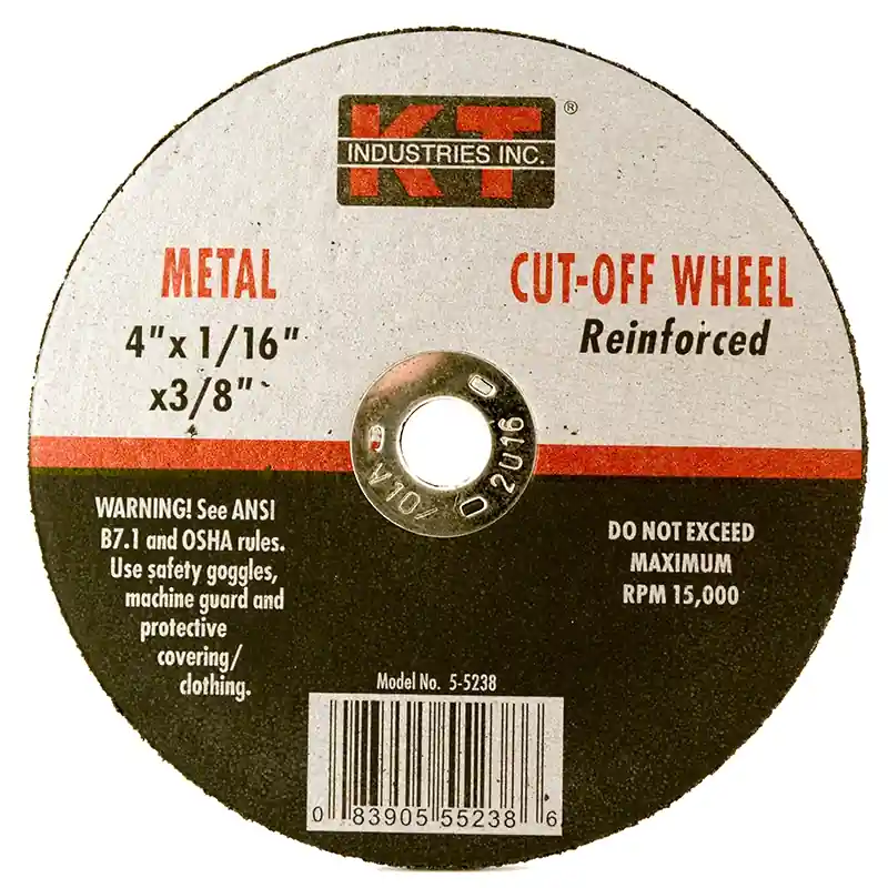 K-T Industries 4 X 1/16 X 3/8 Cutting Wheel 5-5238
