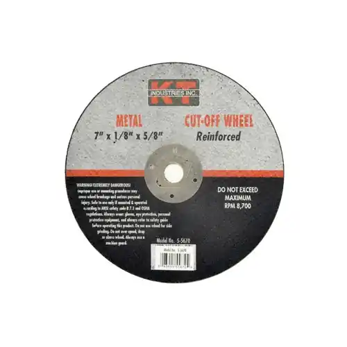 K-T Industries 7 X 1/8 X DIA. Cutting Wheel 5-5670