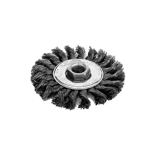 K-T Industries 4" Medium Knot Wheel Brush 5-3350