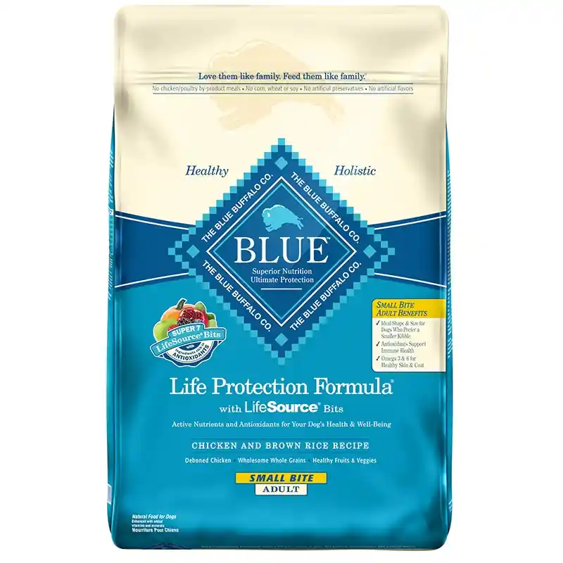 Blue Buffalo Life Protection Adult Small Bite Chicken and Brown Rice Dry Dog Food 15lb
