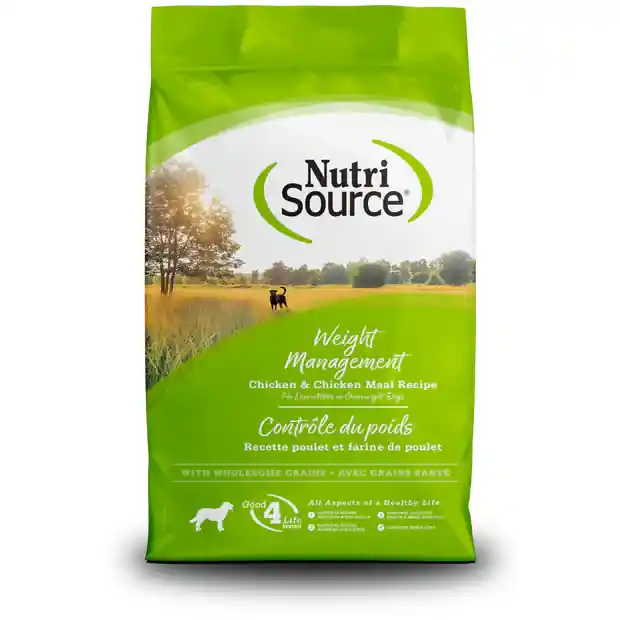 NutriSource Weight Management Chicken & Rice Formula Dry Dog Food - 12 lbs