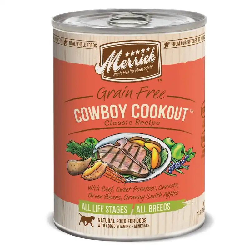 Merrick Grain Free Cowboy Cookout Classic Recipe Wet Dog Food 12.7oz