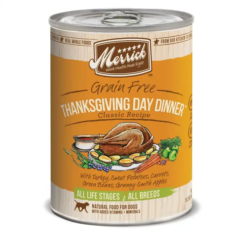 Merrick Grain Free Thanksgiving Day Dinner Classic Recipe Wet Dog Food 13oz