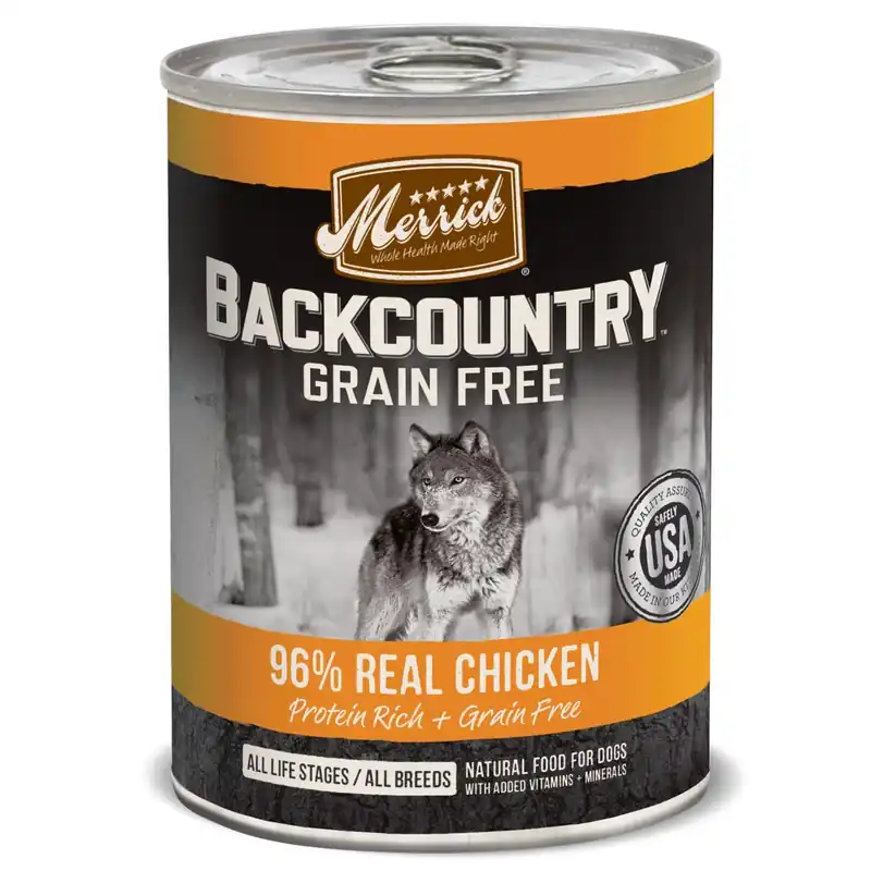 Merrick Backcountry 96% Real Chicken Wet Dog Food 12.7oz